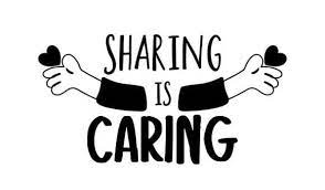 What does sharing is caring mean?