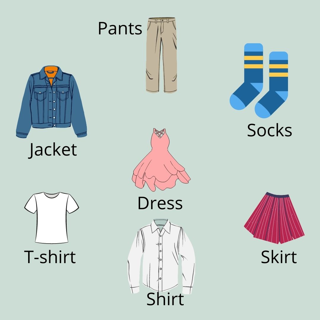 Cómo se dice ropa en inglés？